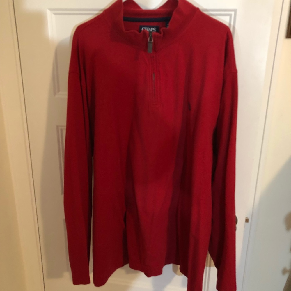 Mock neck pullover with zip